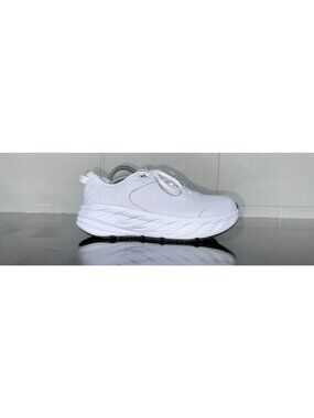 Hoka One One Bondi SR Womens Leather Athletic Slip Resistant Shoes Size 9.5